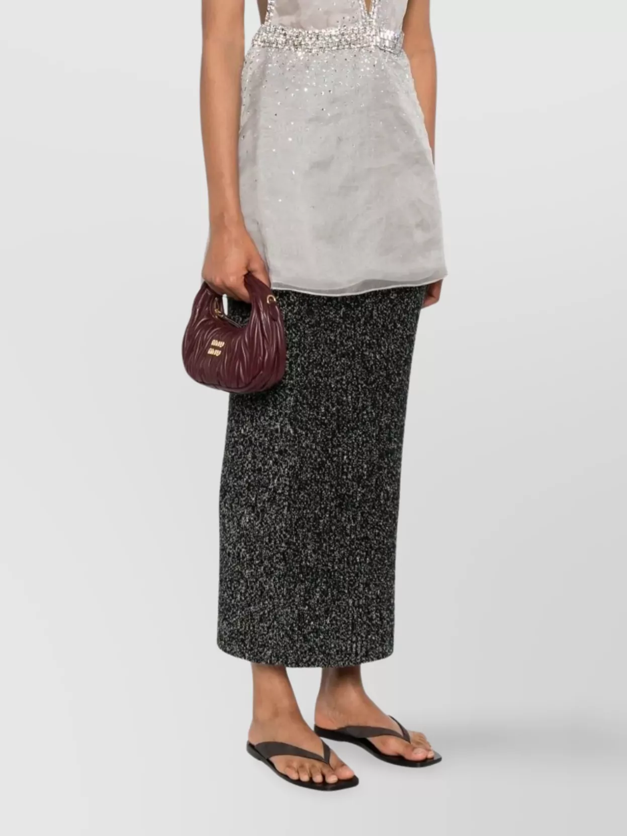 Miu Miu Quilted Leather Cross-body Bag Strap