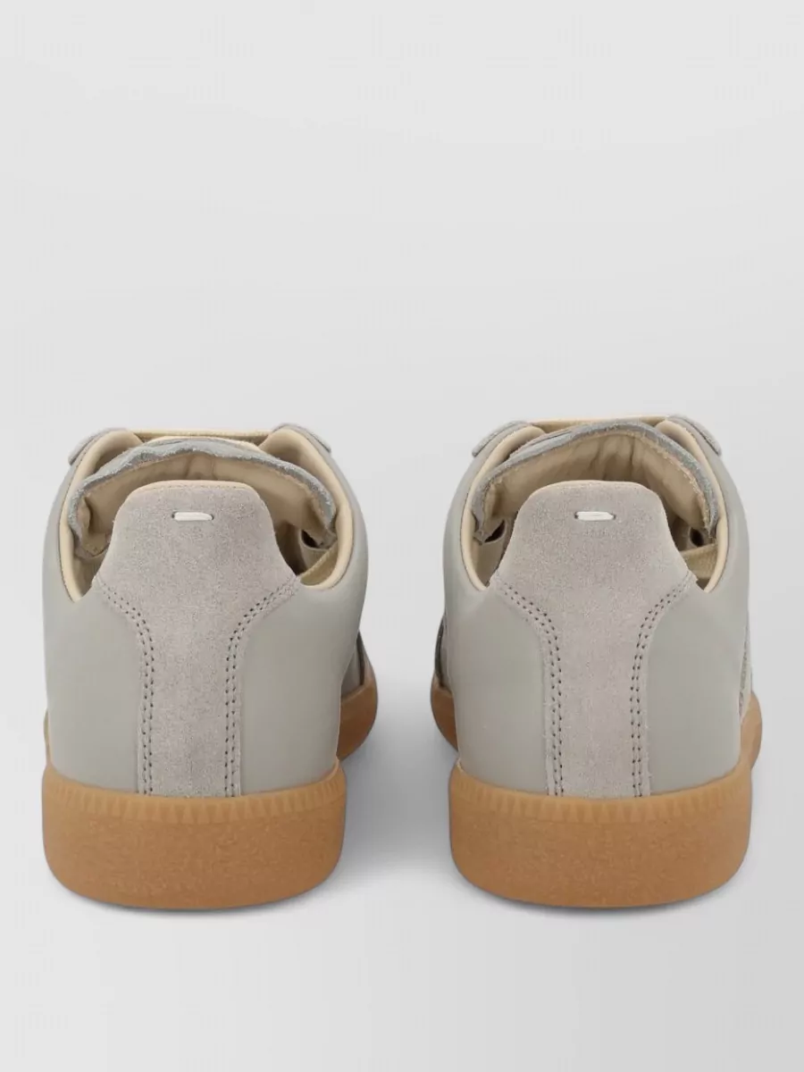 Maison Margiela Leather Best Quality Lace-Up Sneakers