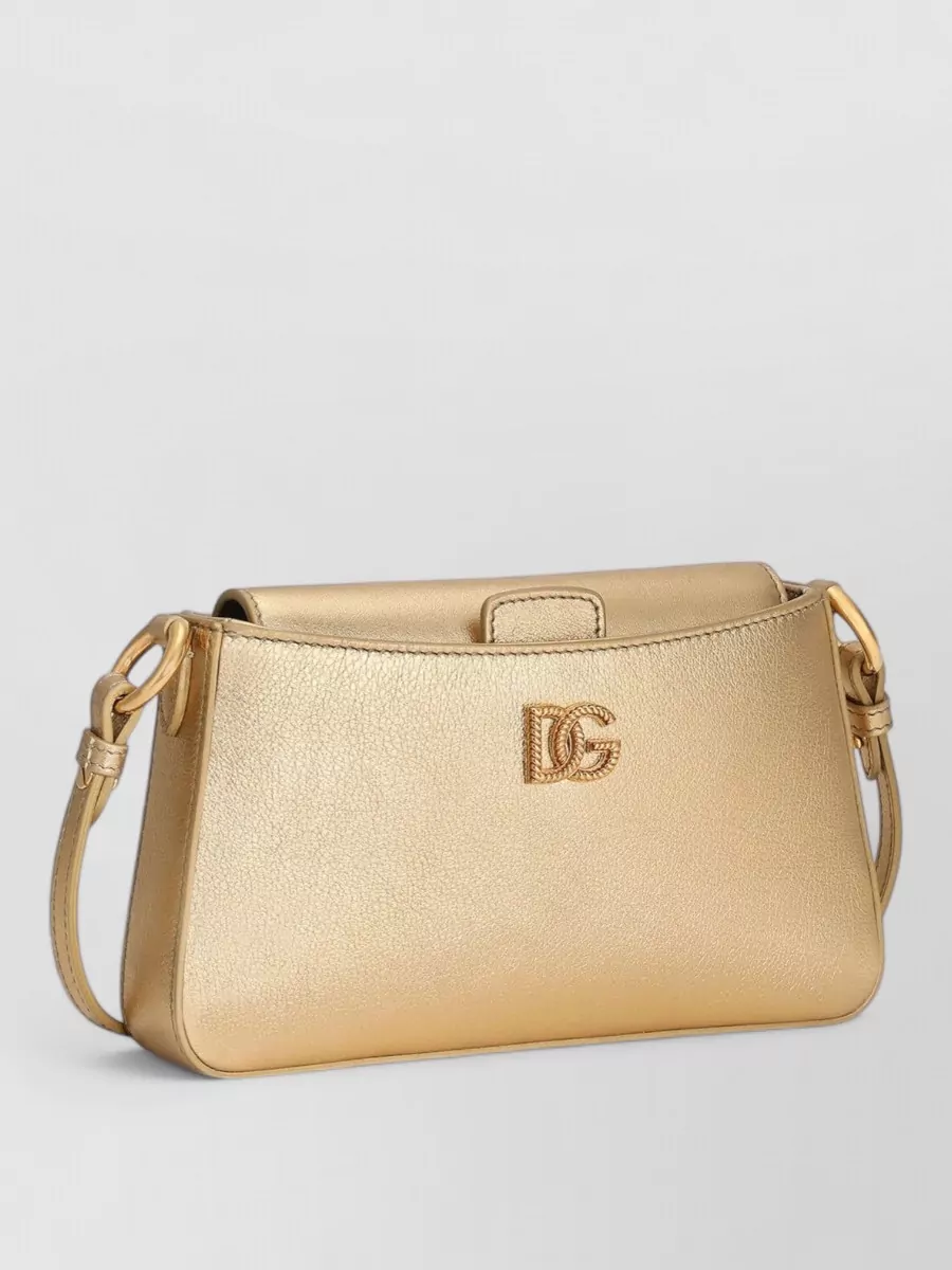 Dolce&Gabbana Devotion Calf Leather Shoulder Bag