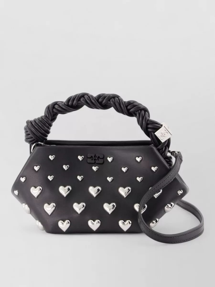 Ganni bou mini synthetic top handle bag