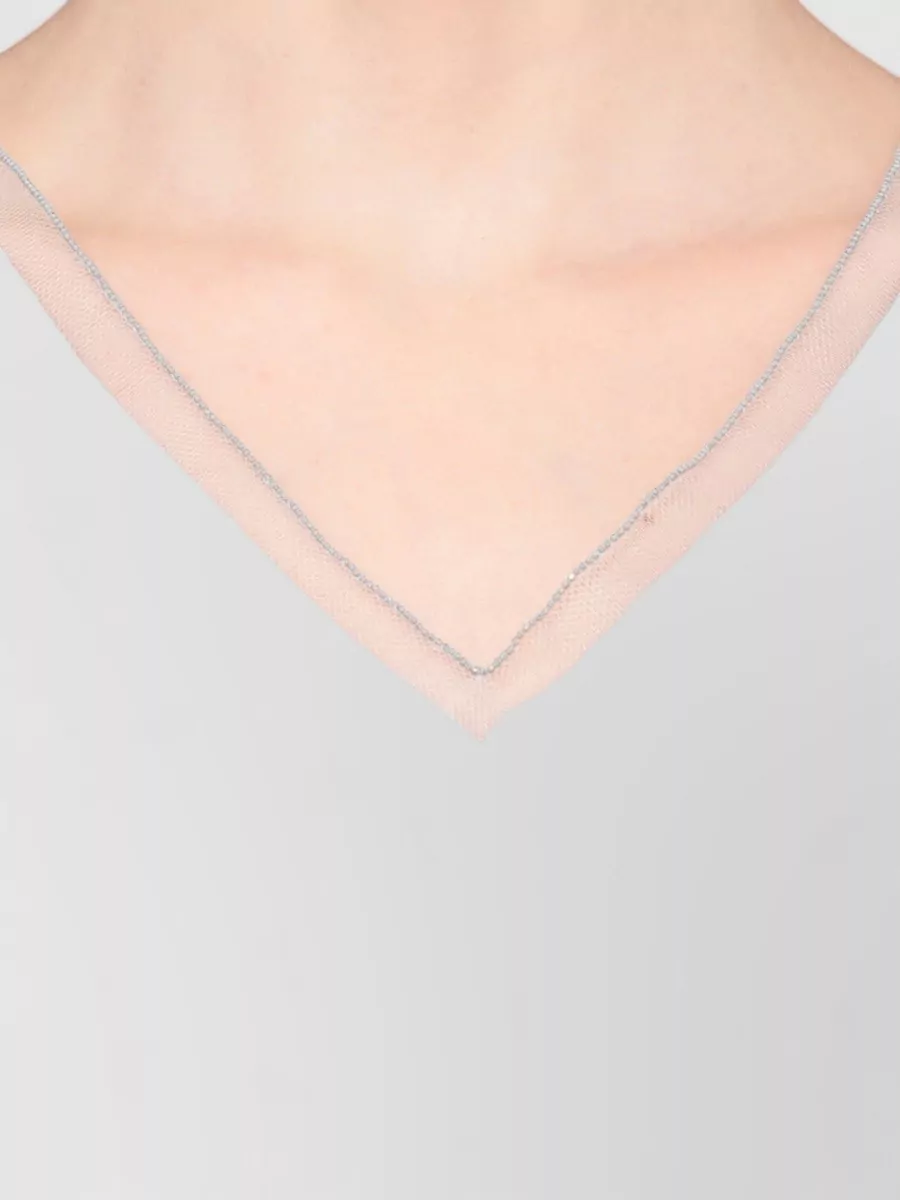 Fabiana Filippi Silk V-Neck Sleeveless Top