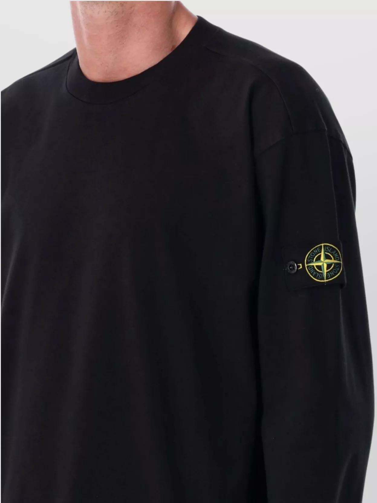 Stone Island Heavy Cotton Jersey Crew Neck Sweater