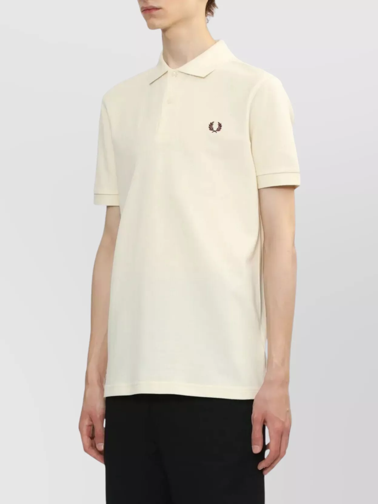 Fred Perry Polo Shirt With Short Sleeves And Ribbed Cuffs