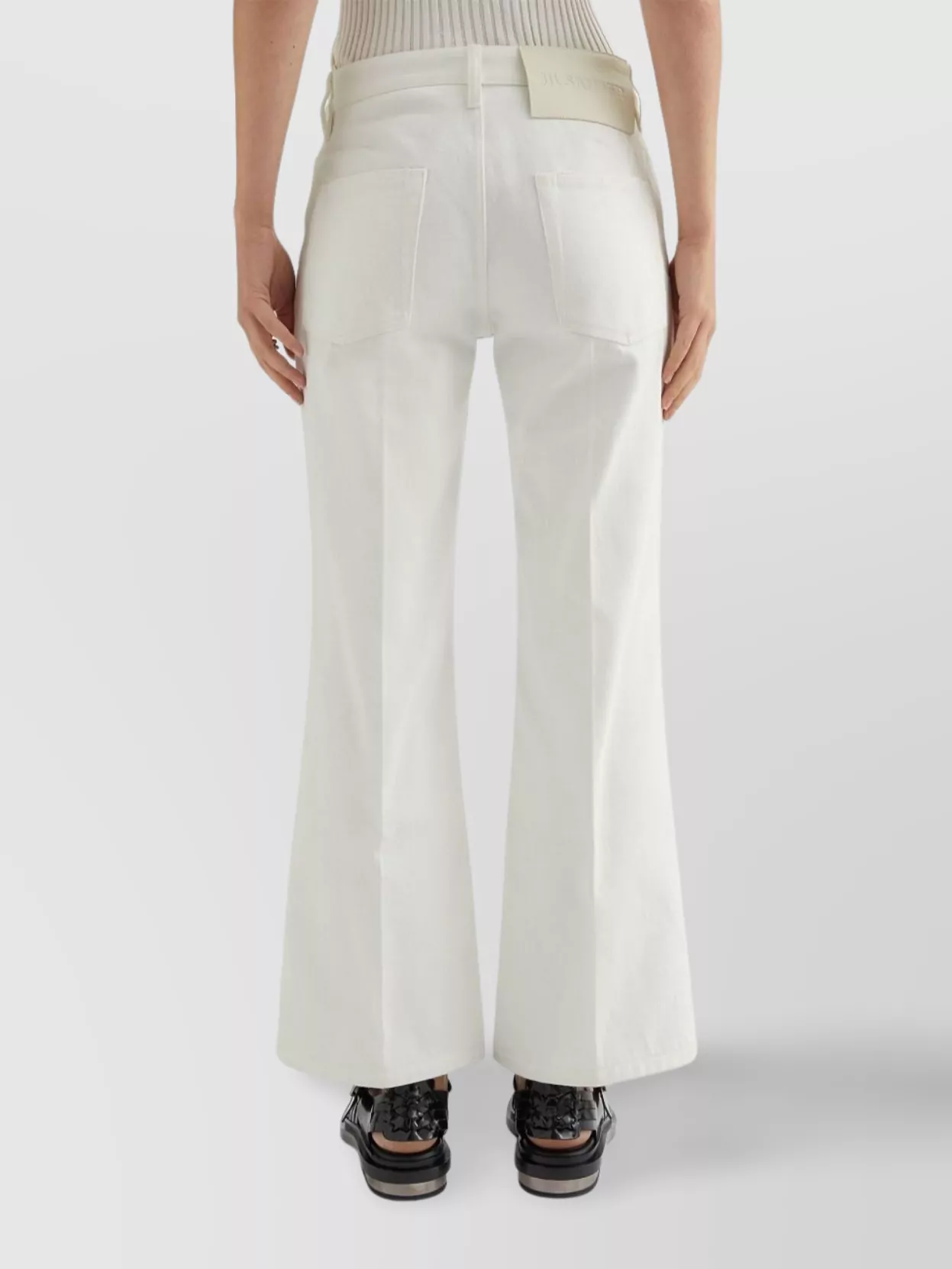 Jil Sander Cotton Flared Jeans