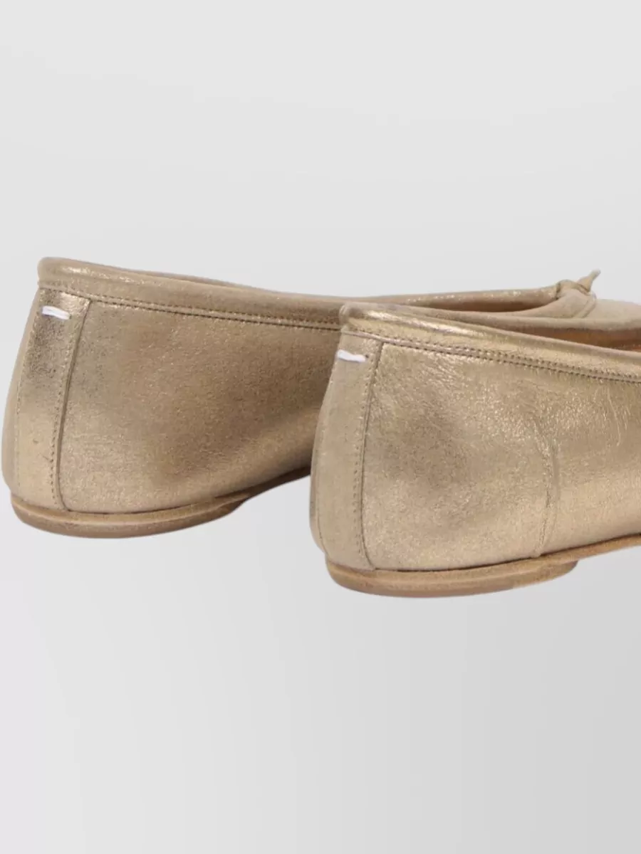 Maison Margiela New Split Toe Metallic Ballerina Shoes