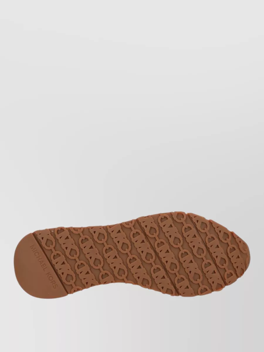 Michael Kors Knit Sneakers Metallic Accents Pull Tab Sole