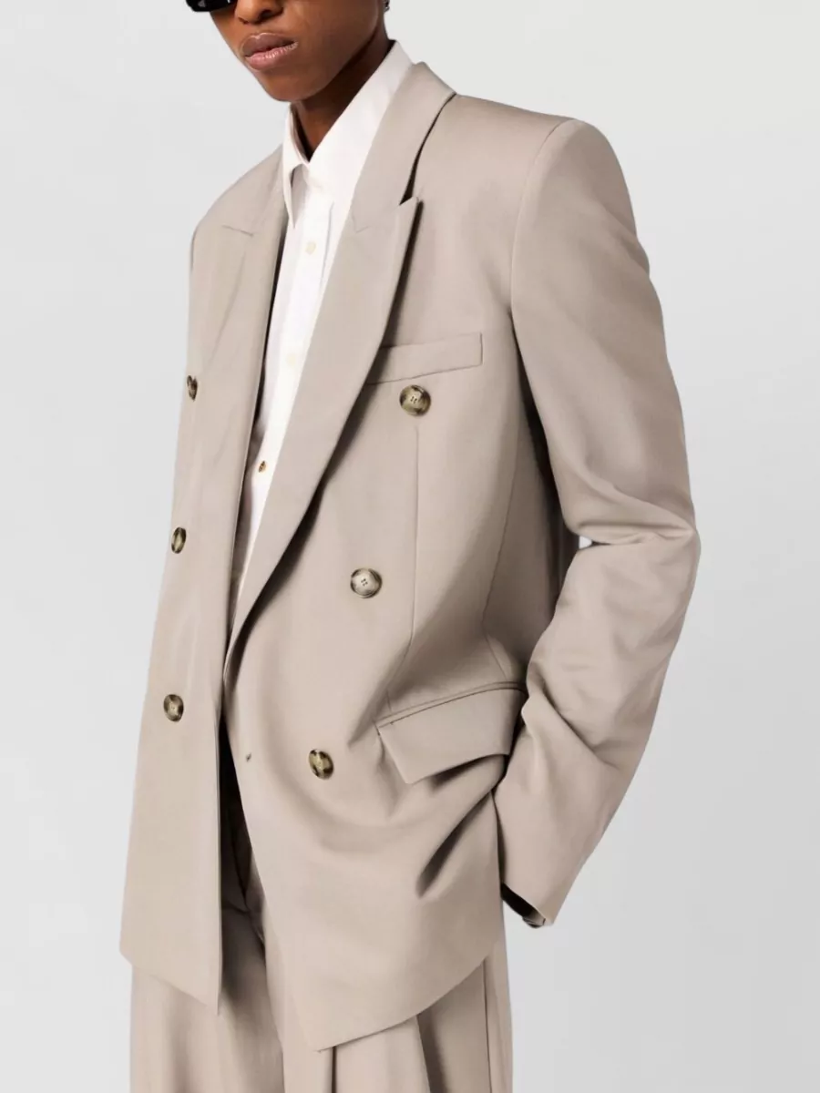 Stella Mccartney Wool Double-Breasted Suit Jacket