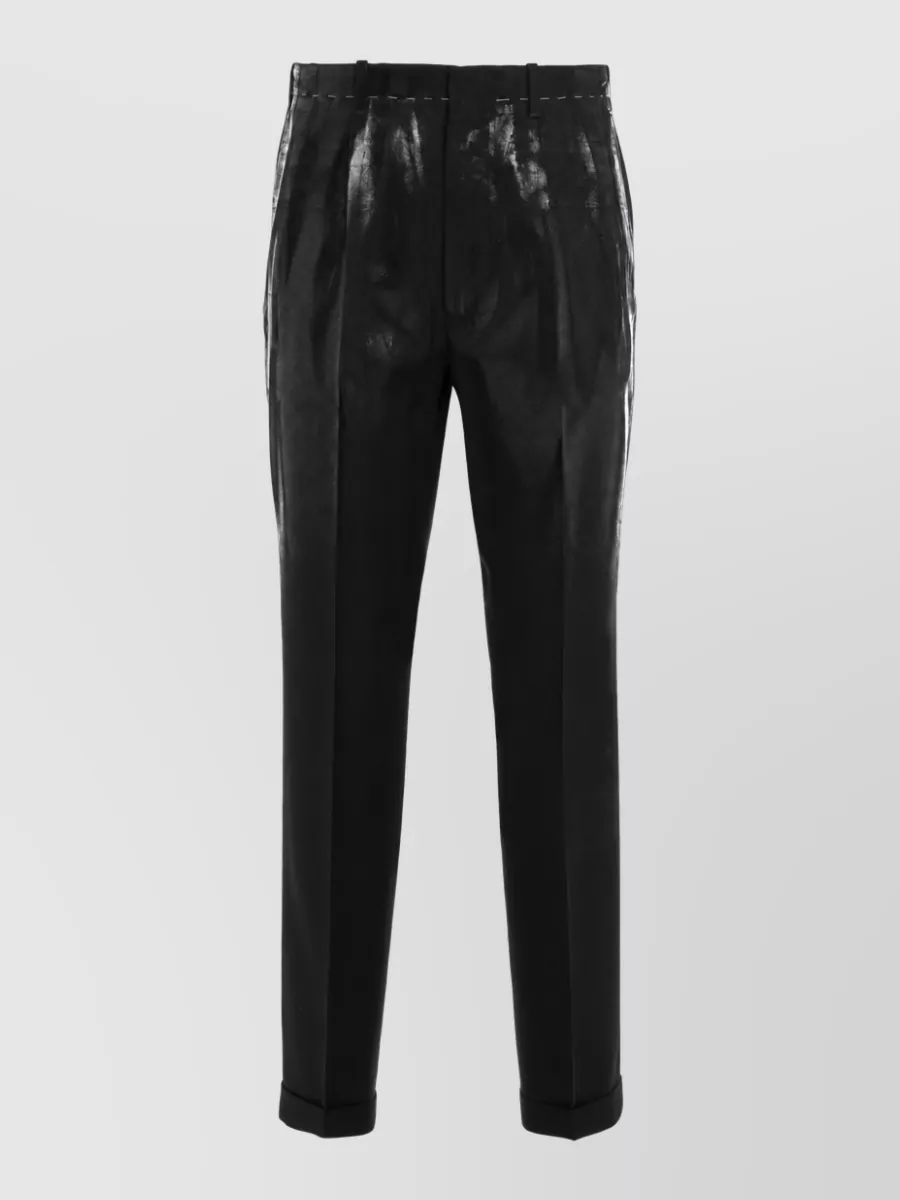 Maison Margiela Wool straight-leg tailored trousers