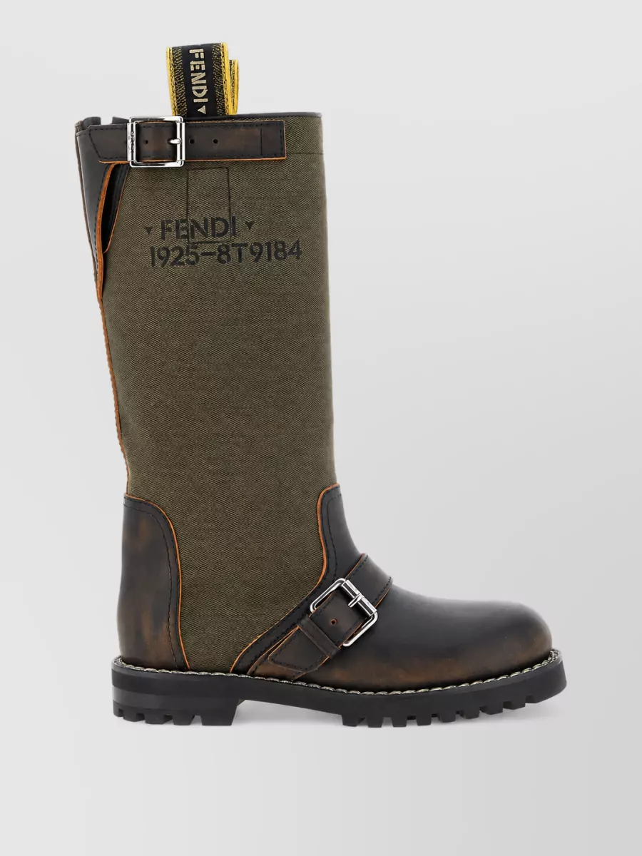Fendi Leather High Boots