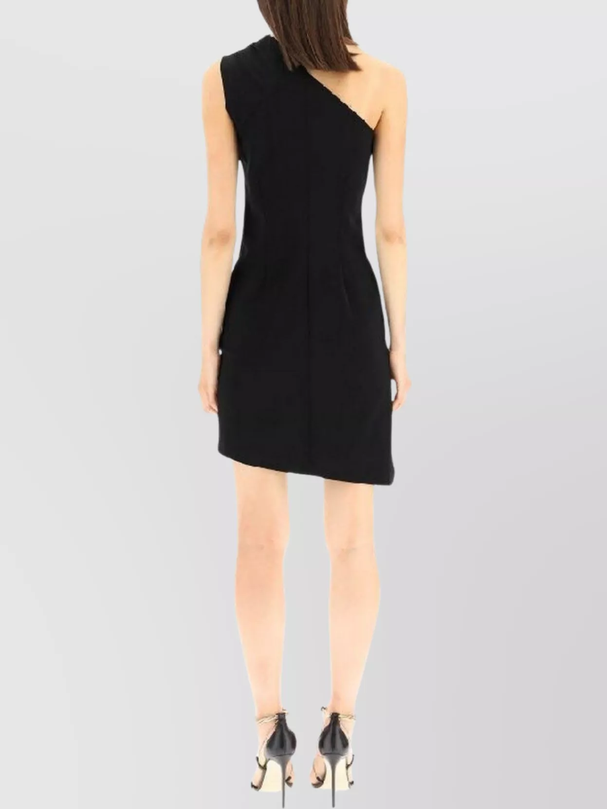 Givenchy Single Shoulder Draped Knee-Length Dress