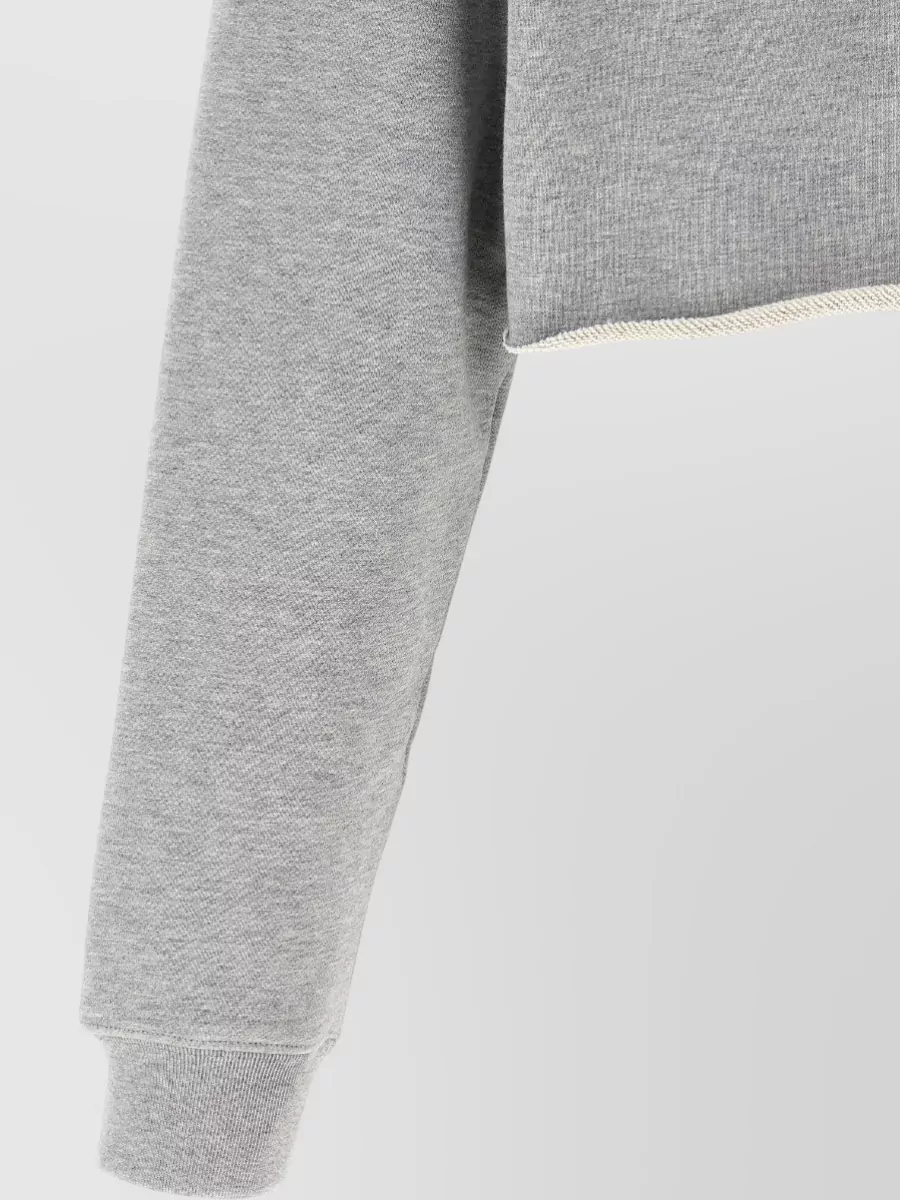 Miu Miu Cropped Zip-Up Hoodie