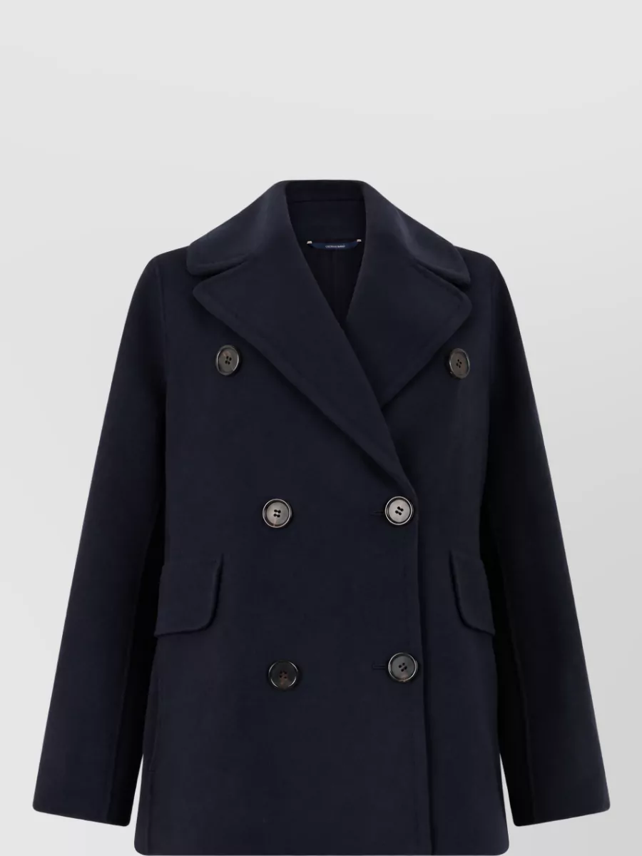 S Max Mara virgin wool double-breasted coat