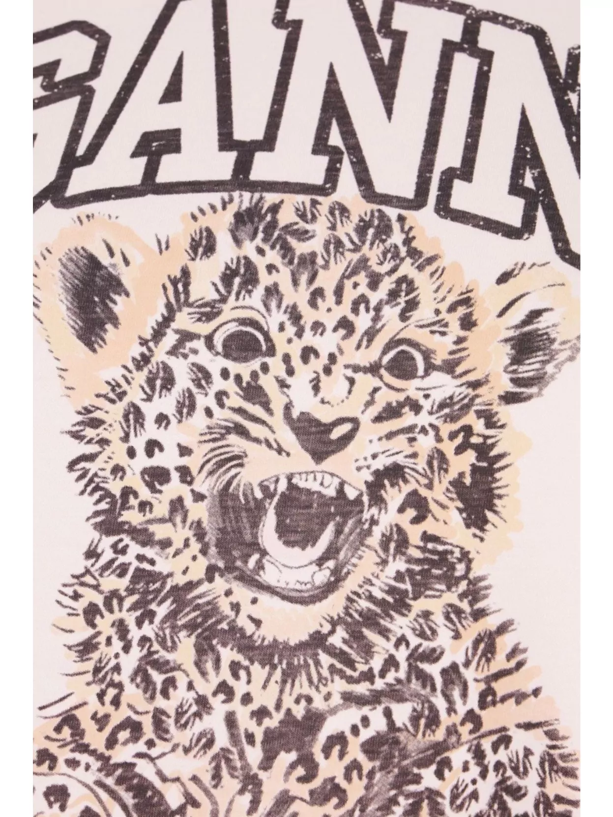 Ganni White T-shirt With Print And Logo Lettering On The Front In Cotton Woman In White
