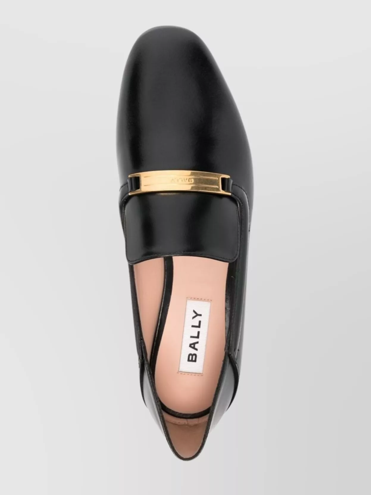 Shop Bally Loafers With Gold-tone Hardware And Stacked Heel