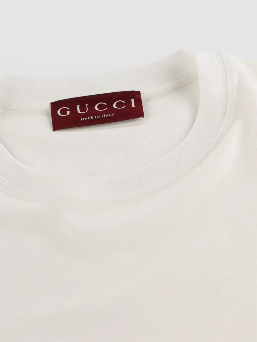 Gucci Cotton Logo Print Short Sleeve T-Shirt