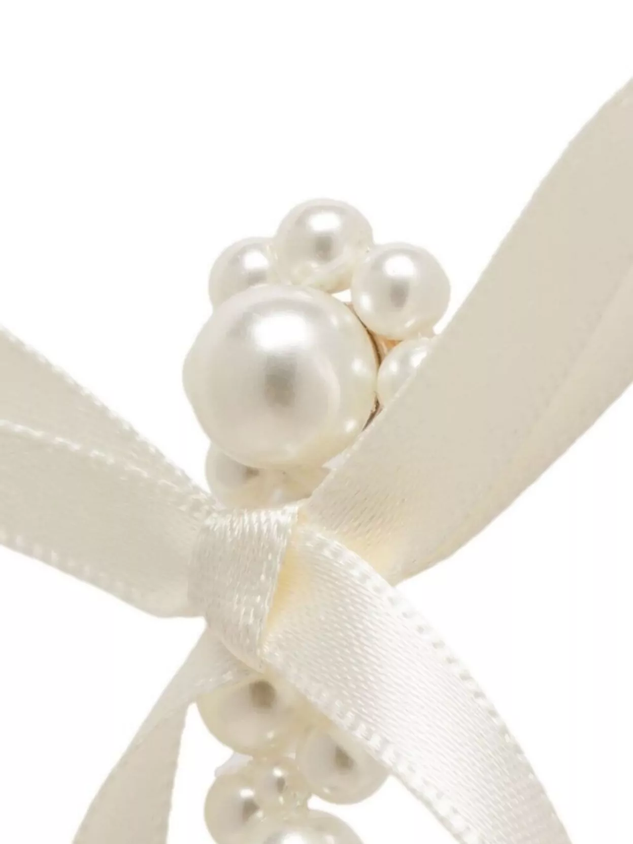 Simone Rocha Ribbon Bow Drip Earrings