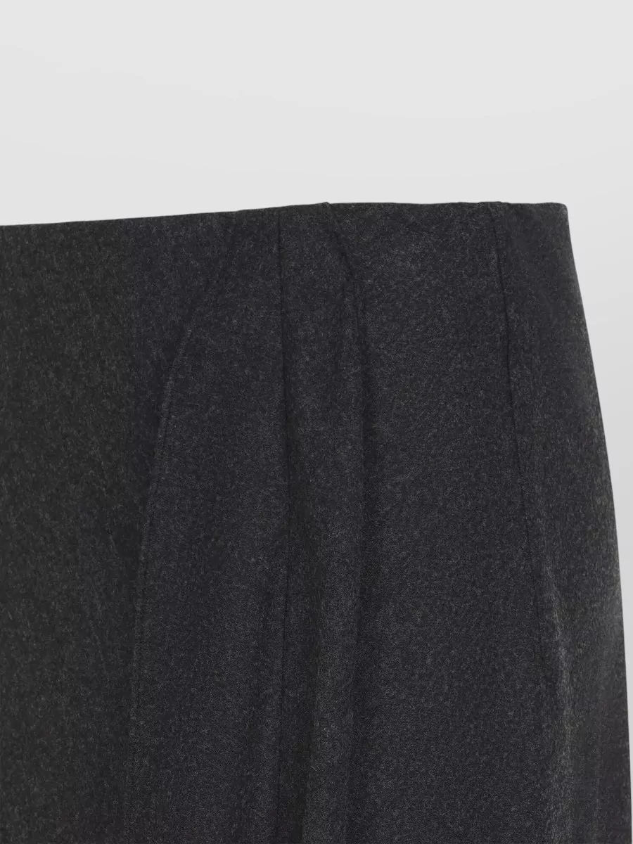 Giorgio Armani Cashmere High-Rise Asymmetric Draped Midi Skirt