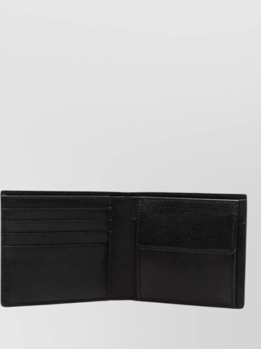 Tom Ford Grain Leather Elongated T Line Bifold Wallet