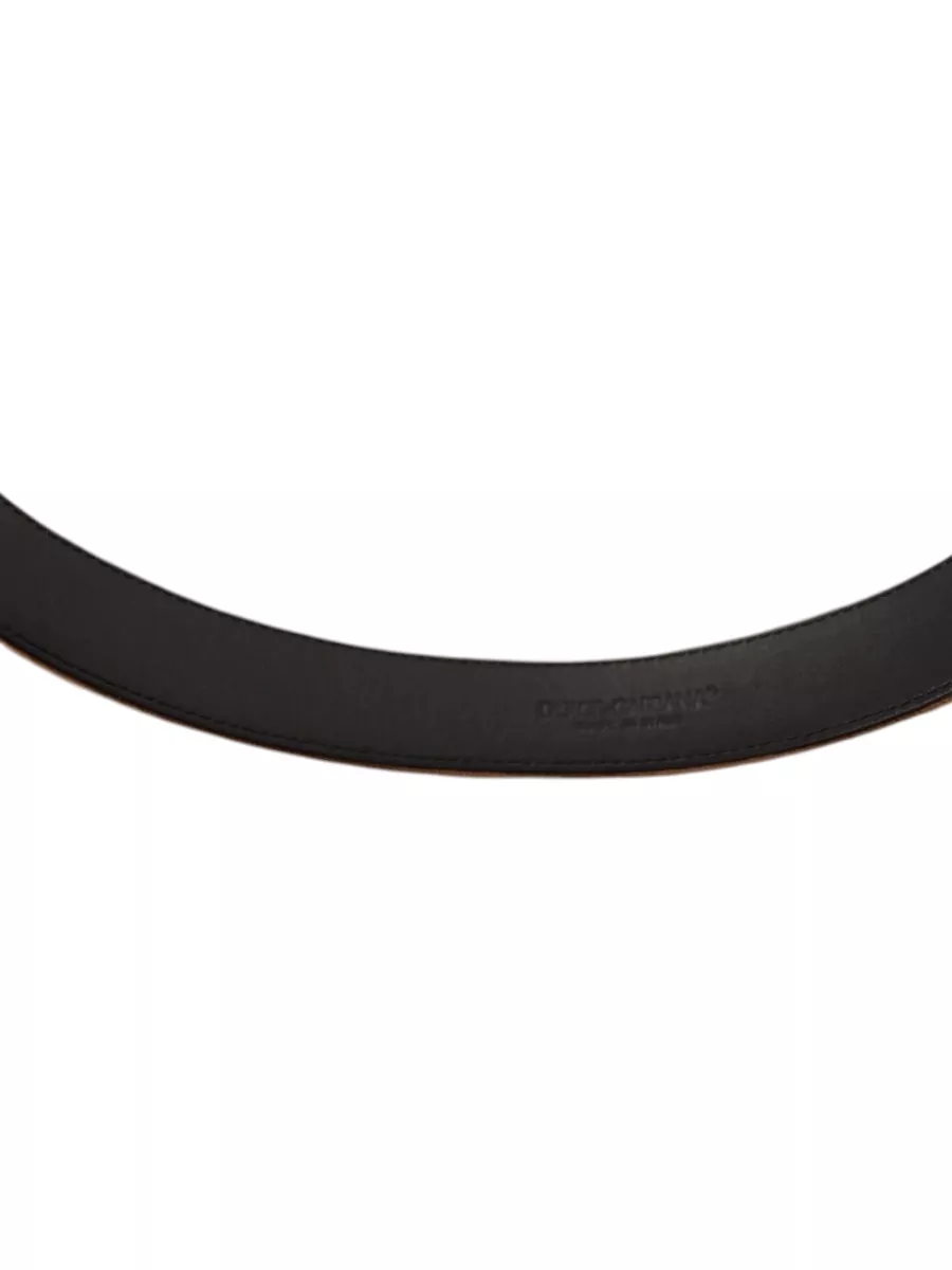 Dolce&Gabbana Leather Velvet Belt
