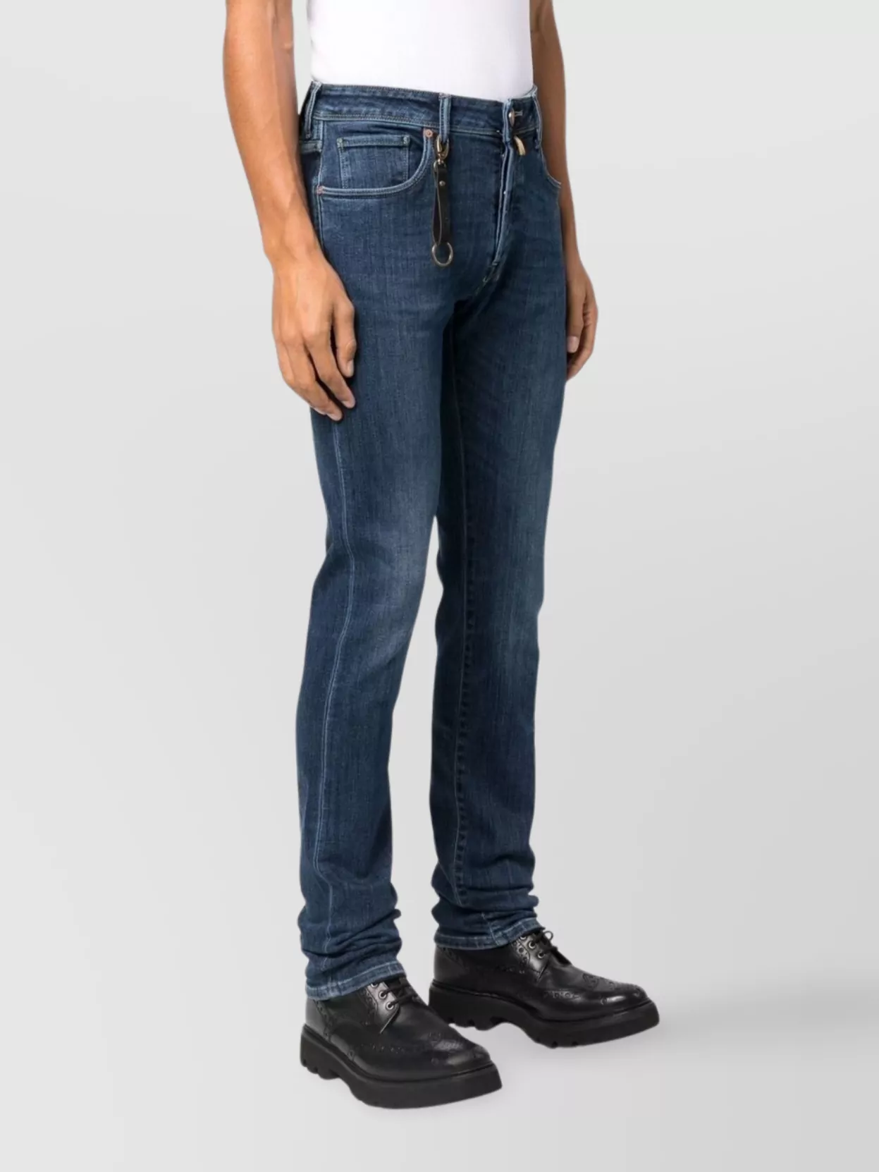 Incotex 5p Denim Comfort Trousers In Blue