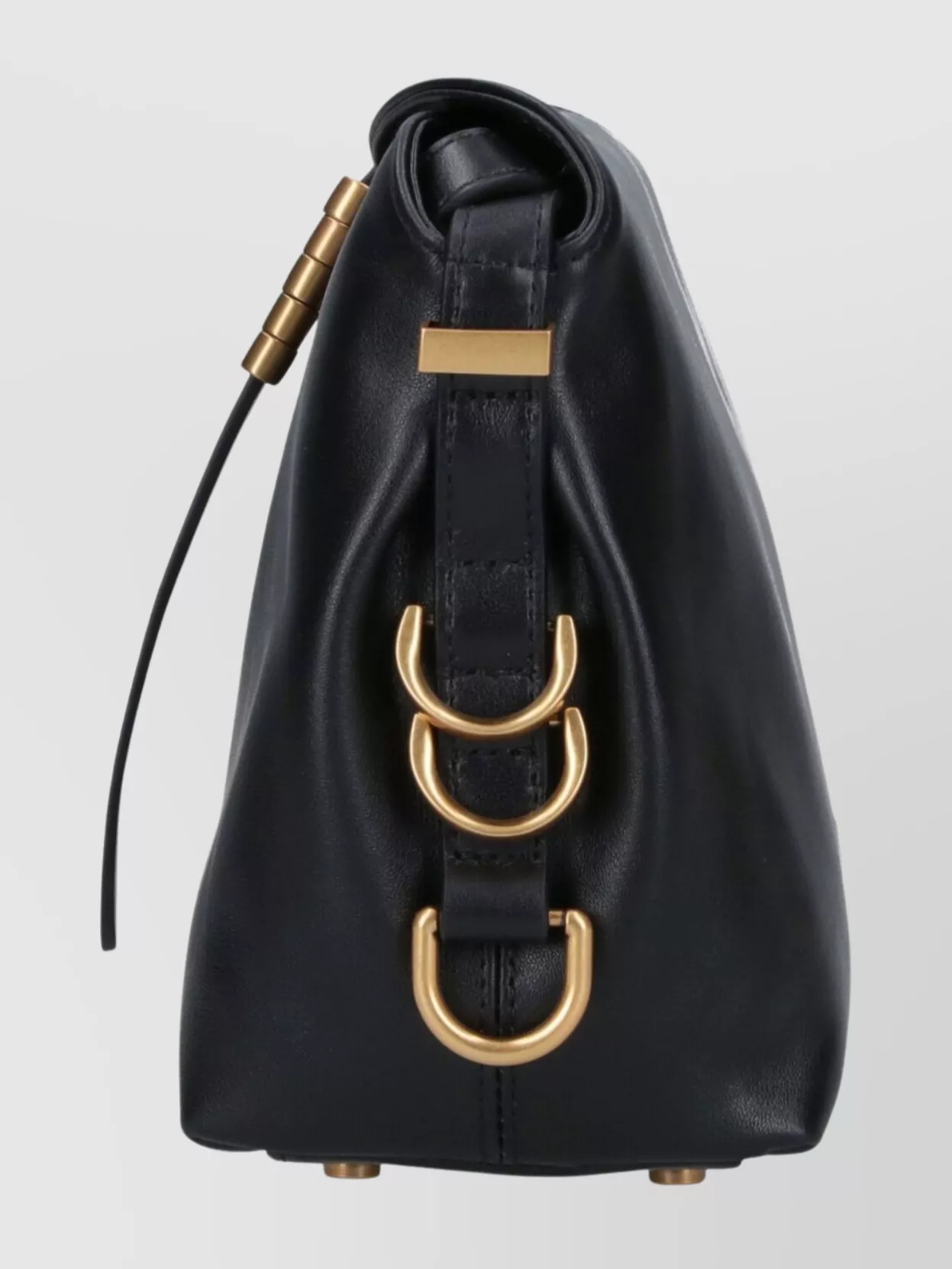 Pinko Saddle Baguette Small Leather Shoulder Bag
