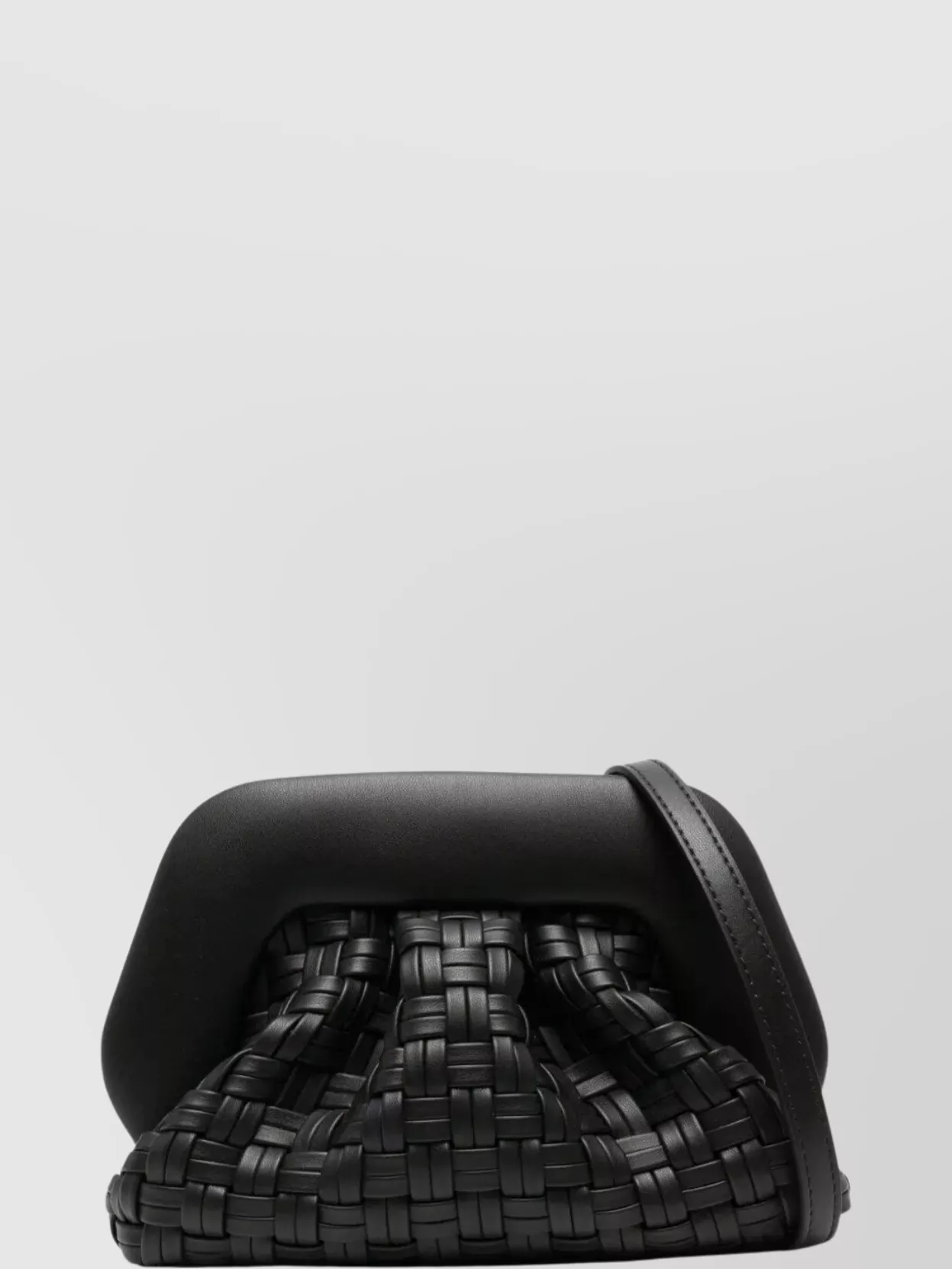 Themoirè Braided Leather Clutch Bag And Strap