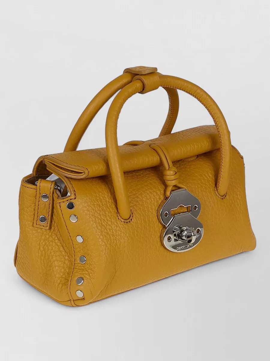 Zanellato Centauro Shoulder Bag Structured Shape Studs