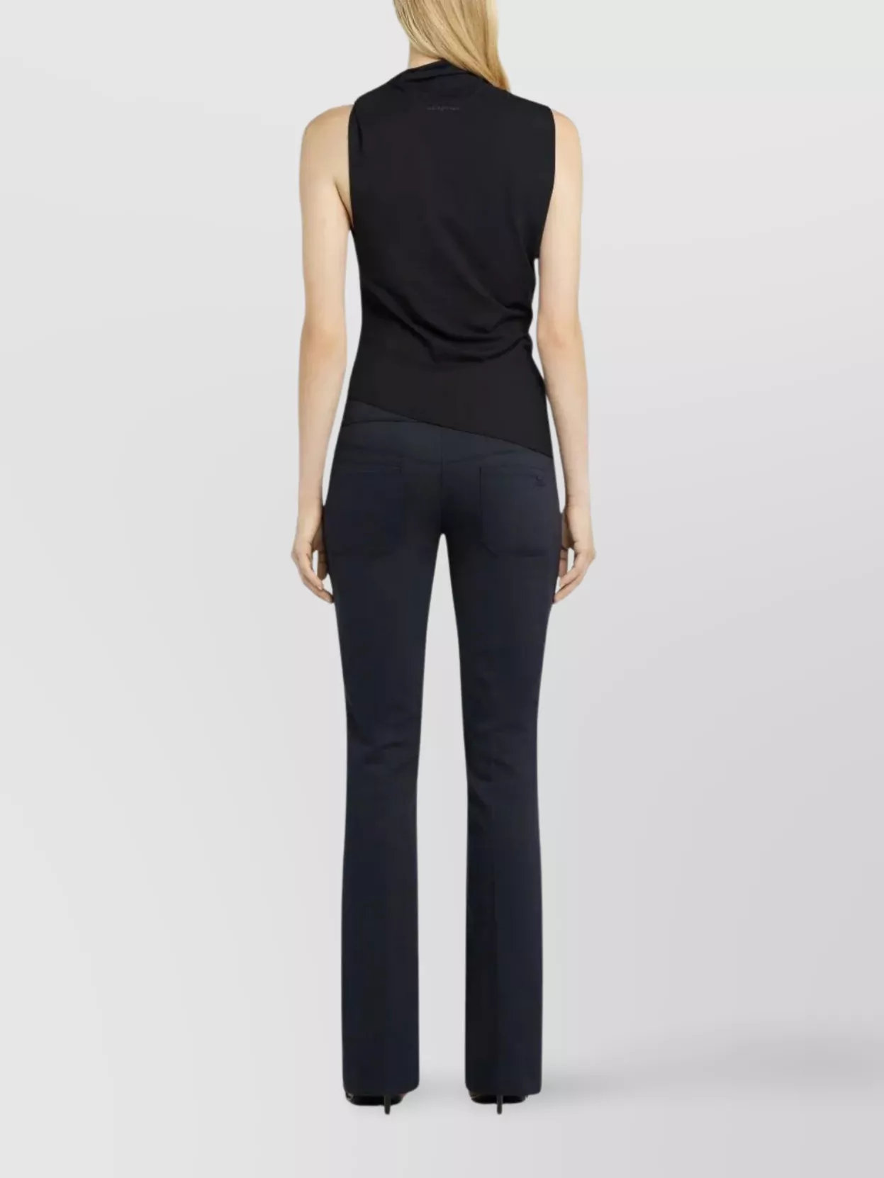 Courrèges Courregès Sm Twisted Black Top