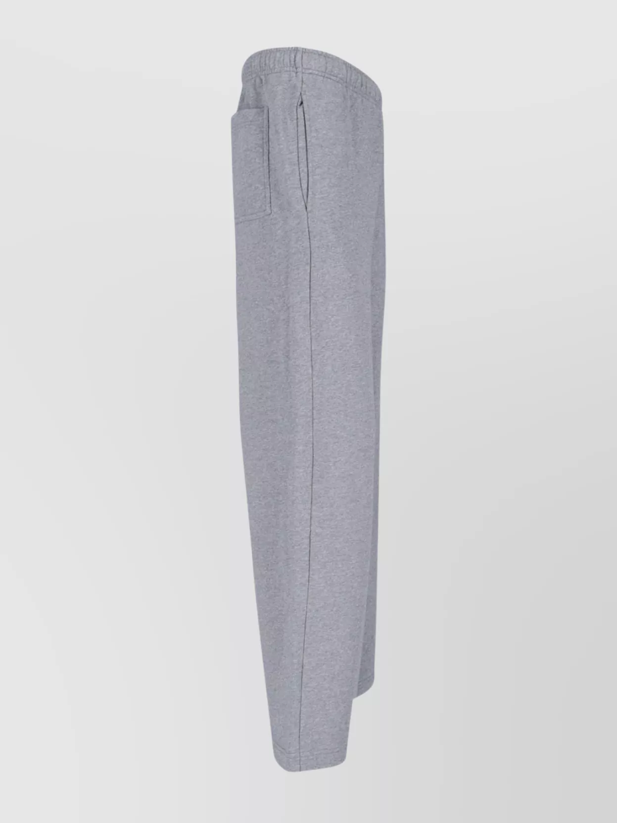 Shop Maison Kitsuné Straight Trousers With Elastic Waistband And Pockets In Blue