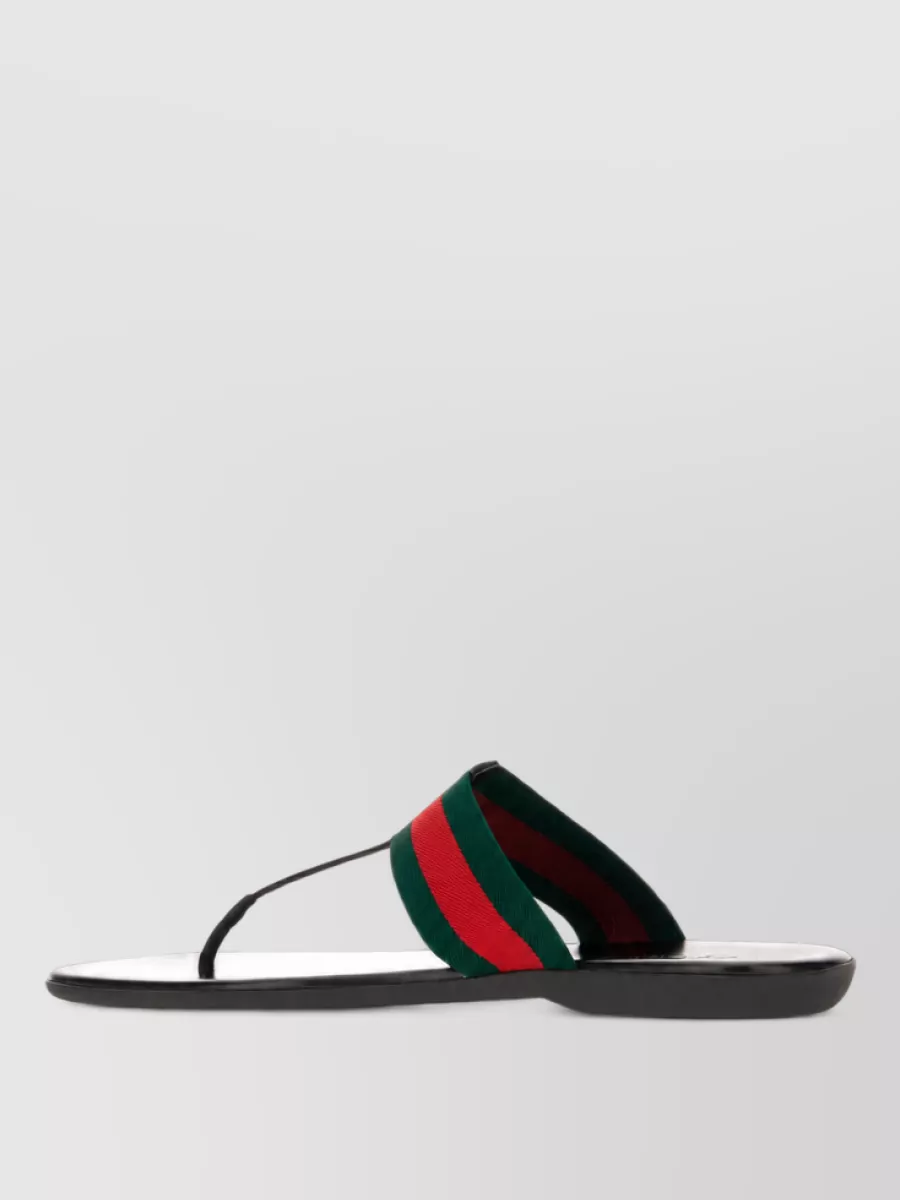 Gucci Fabric thong sandals