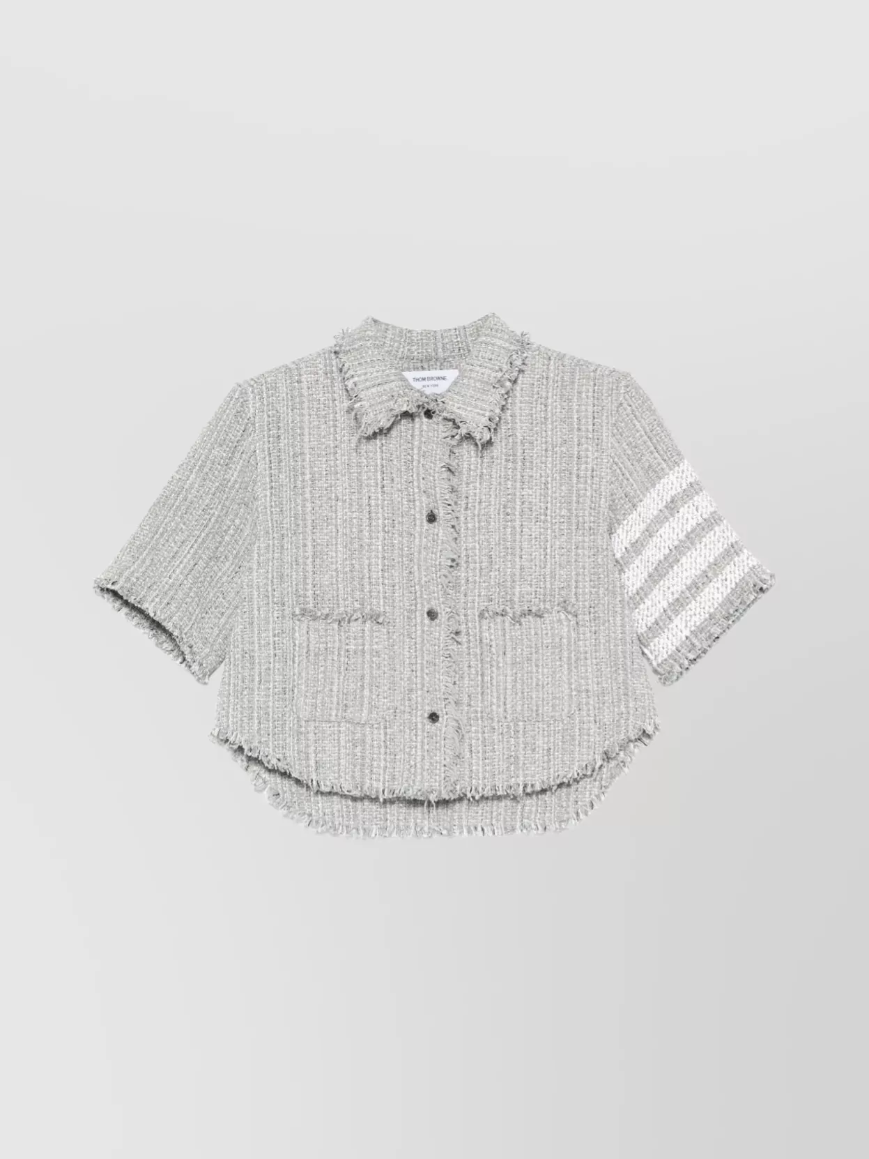 Thom Browne Shirt Cotton Blend Frayed Edges