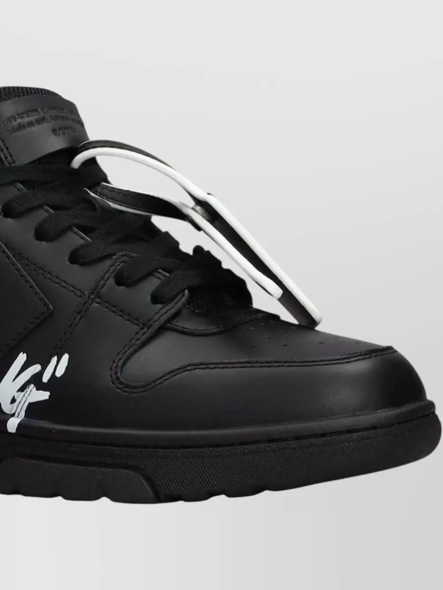 Off-White Leather Low-Top Sneakers