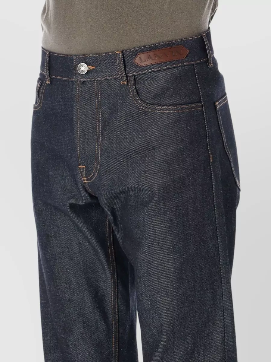 Lanvin denim straight-leg trousers