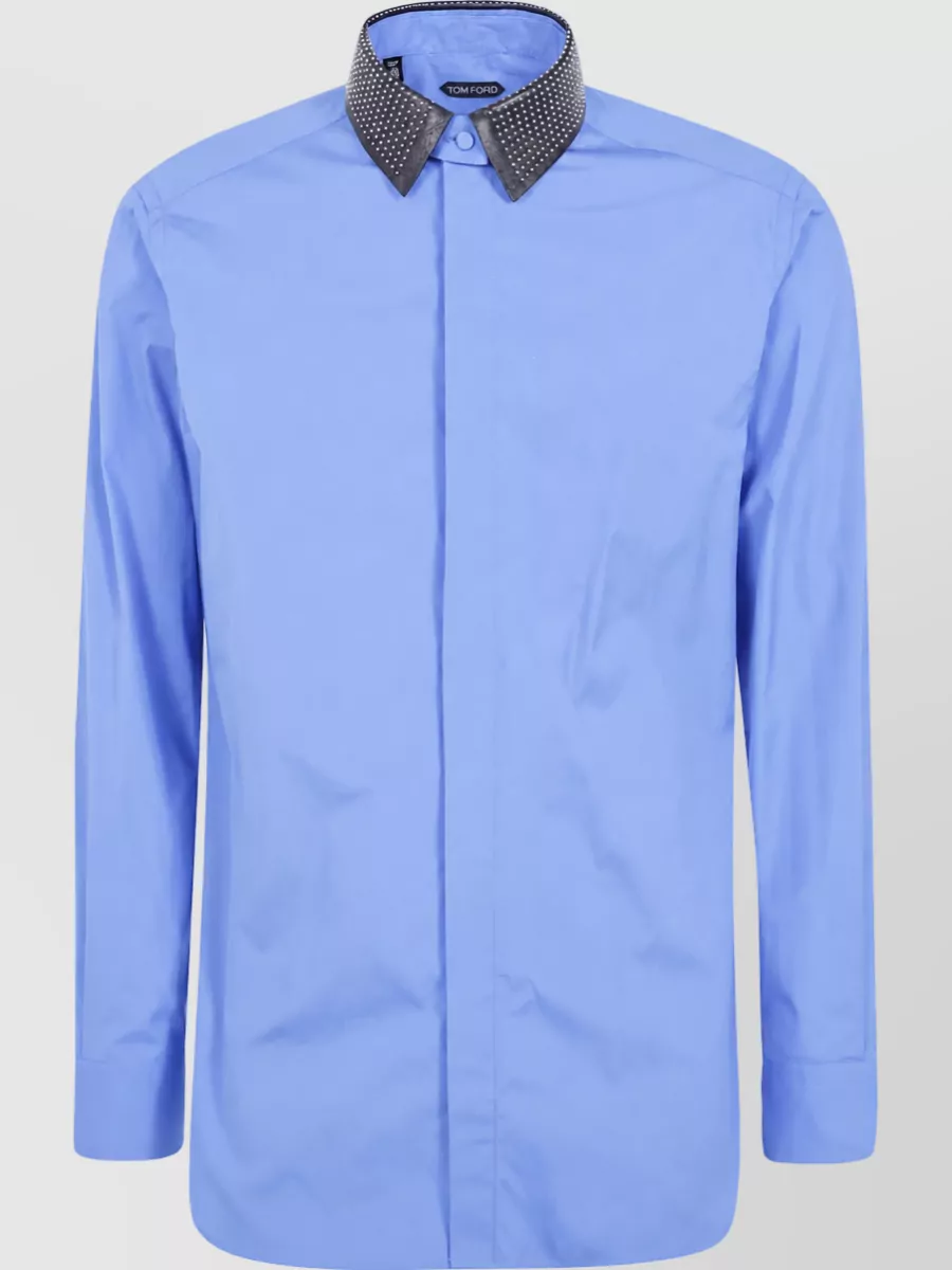 Tom Ford Cotton Fluid-Fit Shirt With Detachable Collar
