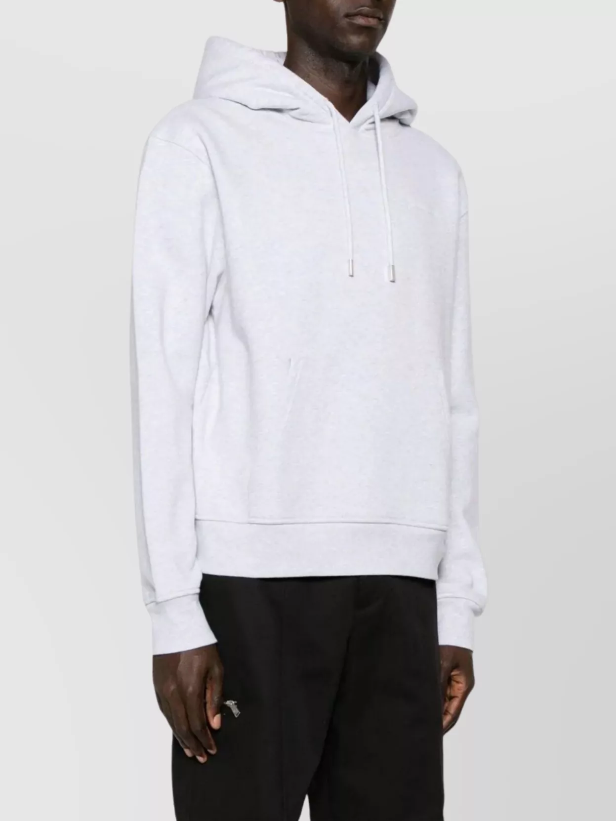 Jacquemus Organic Cotton Embroidered Hooded Sweatshirt In Blue