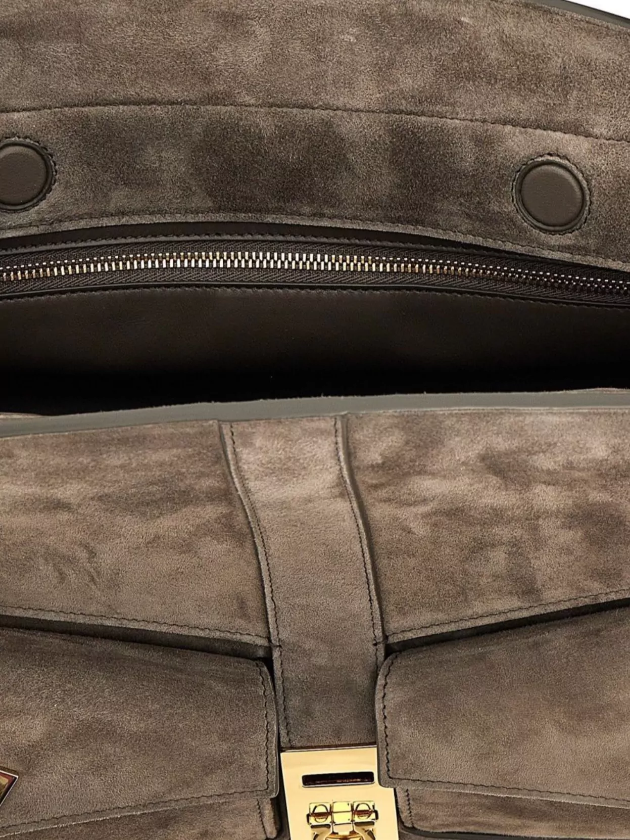 Ferragamo 'Multipocket (L)' Crossbody Bag With Suede Finish