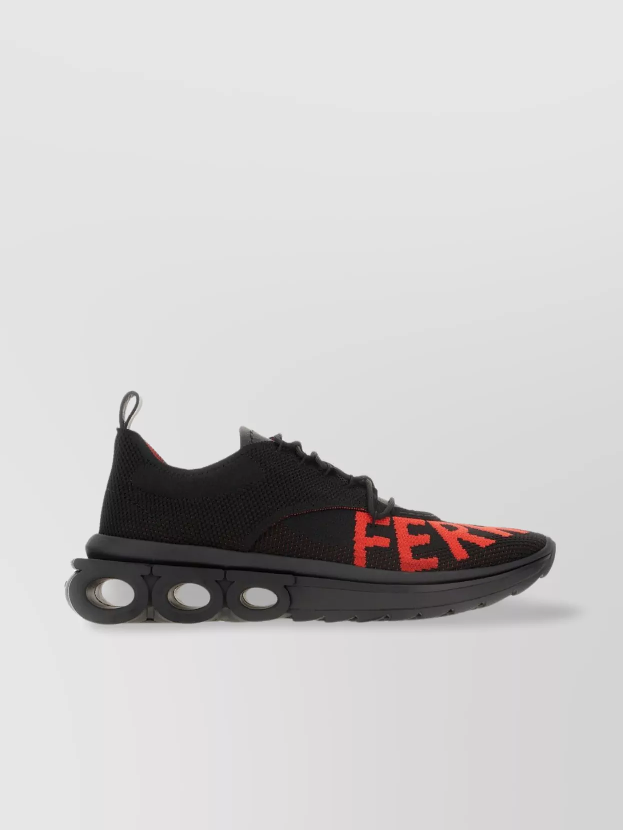 Ferragamo Knitted Upper Pull Tab Sneakers