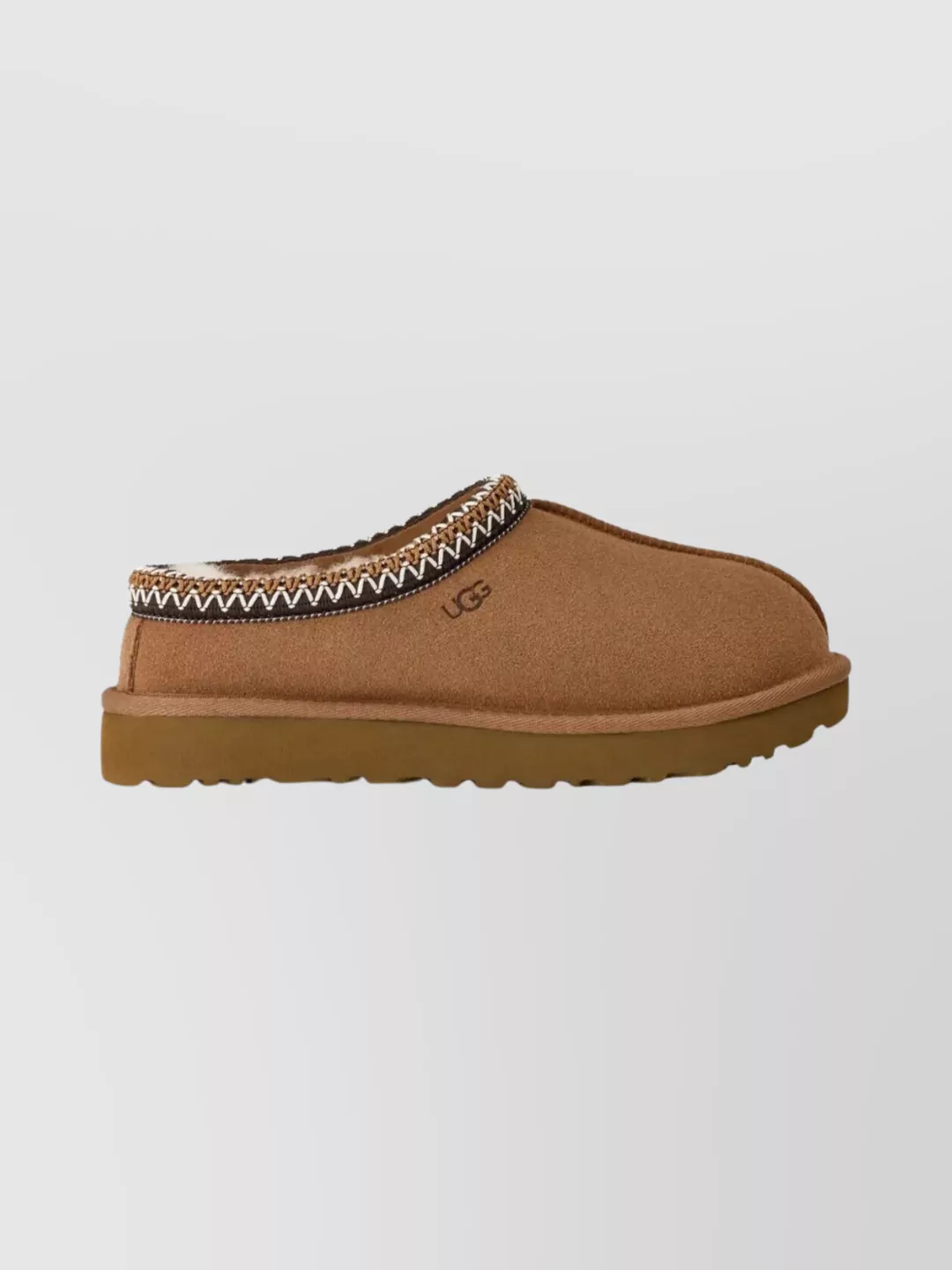 Ugg Embroidered Flat Sole Round Toe Mules