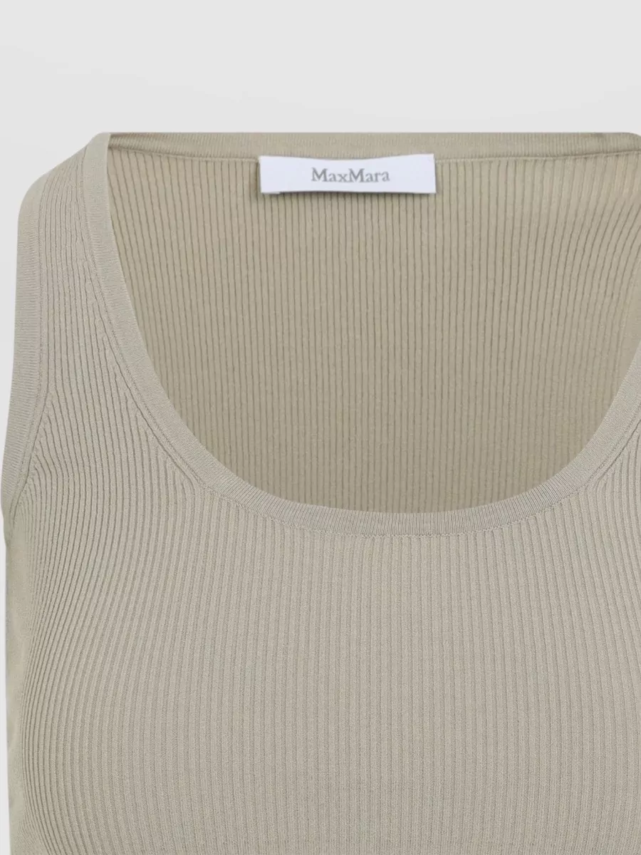 Max Mara Ribbed Knit Sleeveless Tank Top