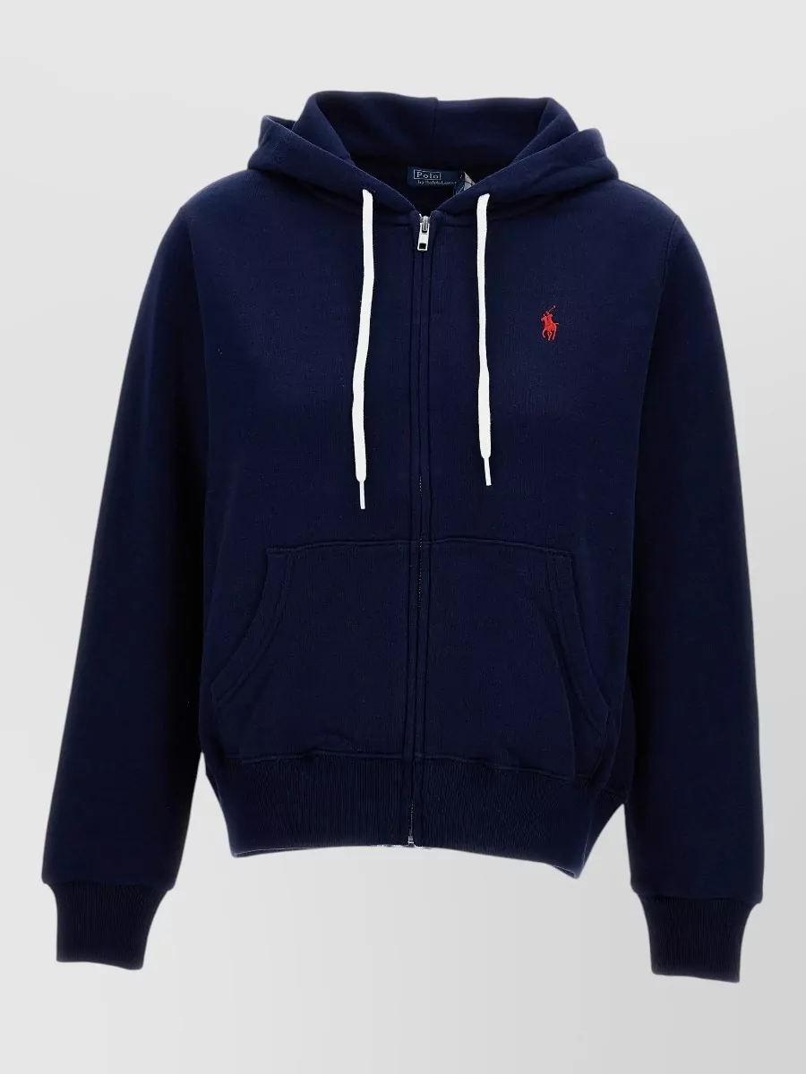 Polo Ralph Lauren Ribbed zip-up hoodie
