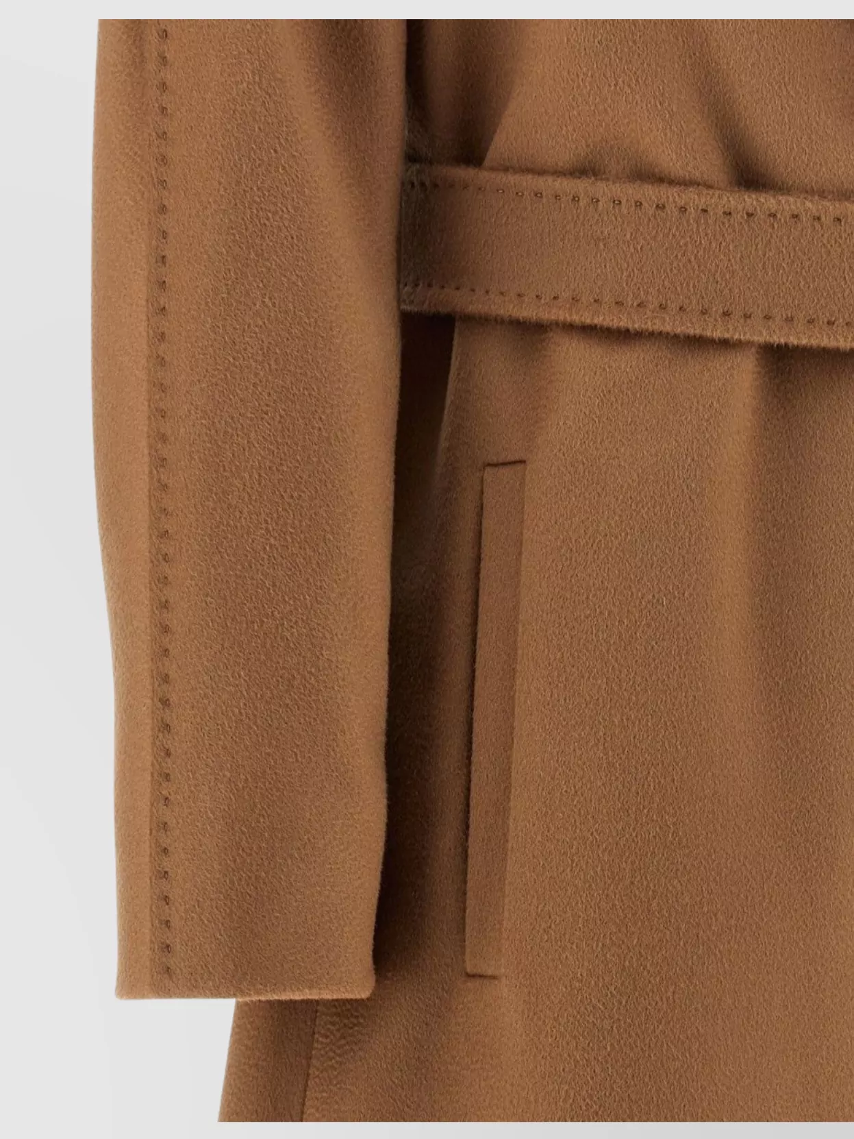 S Max Mara Waist Belted Coat Long Sleeves