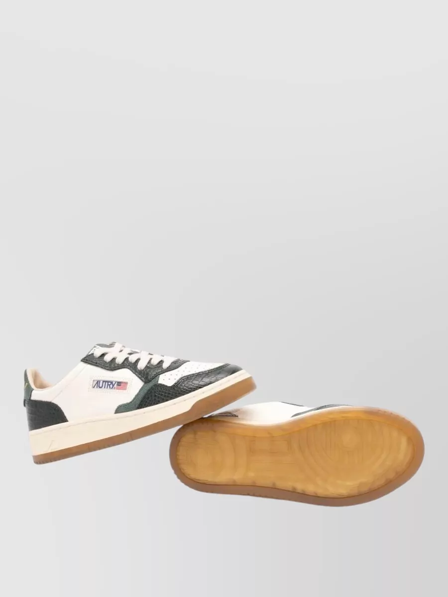 Autry Leather Low-Top Lace-Up Sneakers
