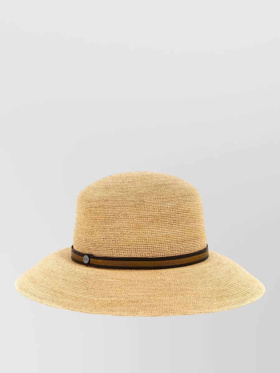 Borsalino Raffia Wide-Brim Sun Hat