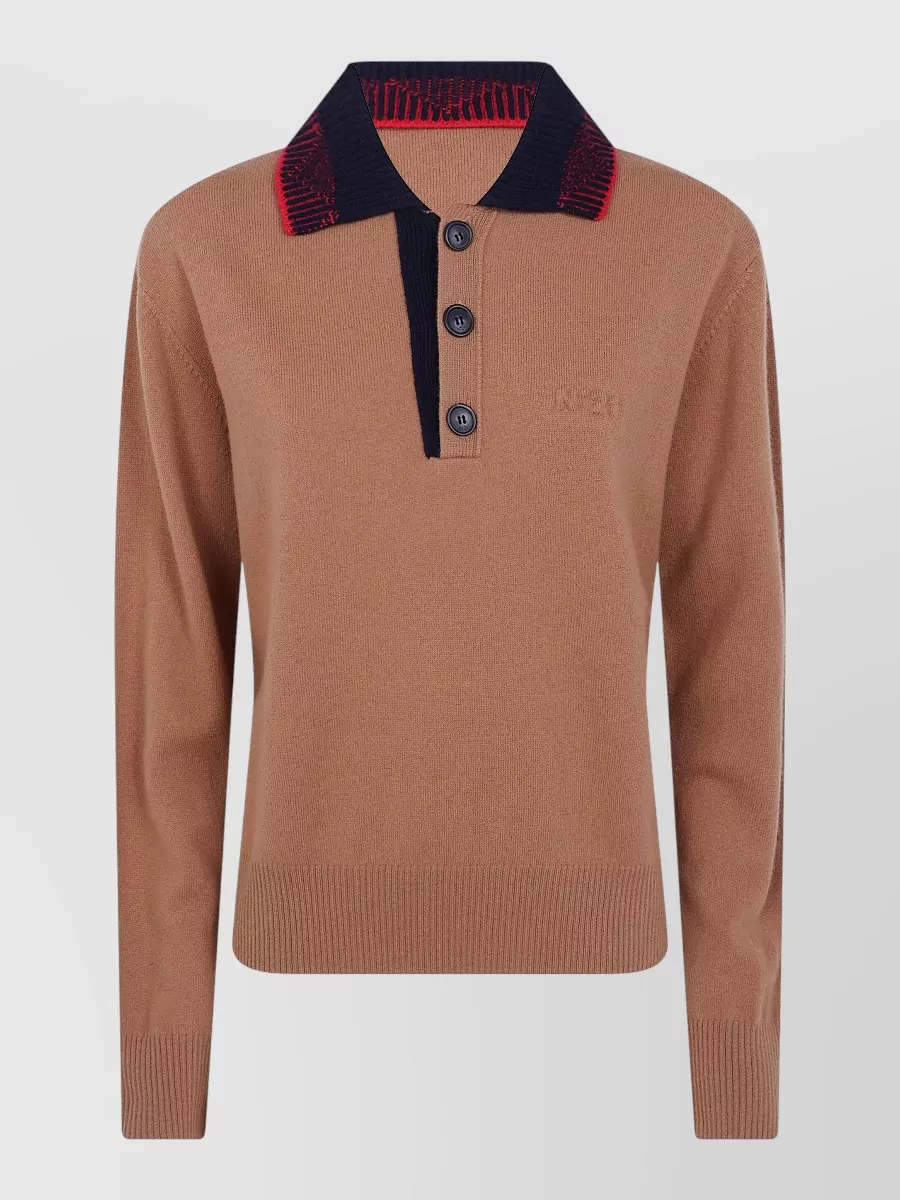 N 21 wool polo jumper