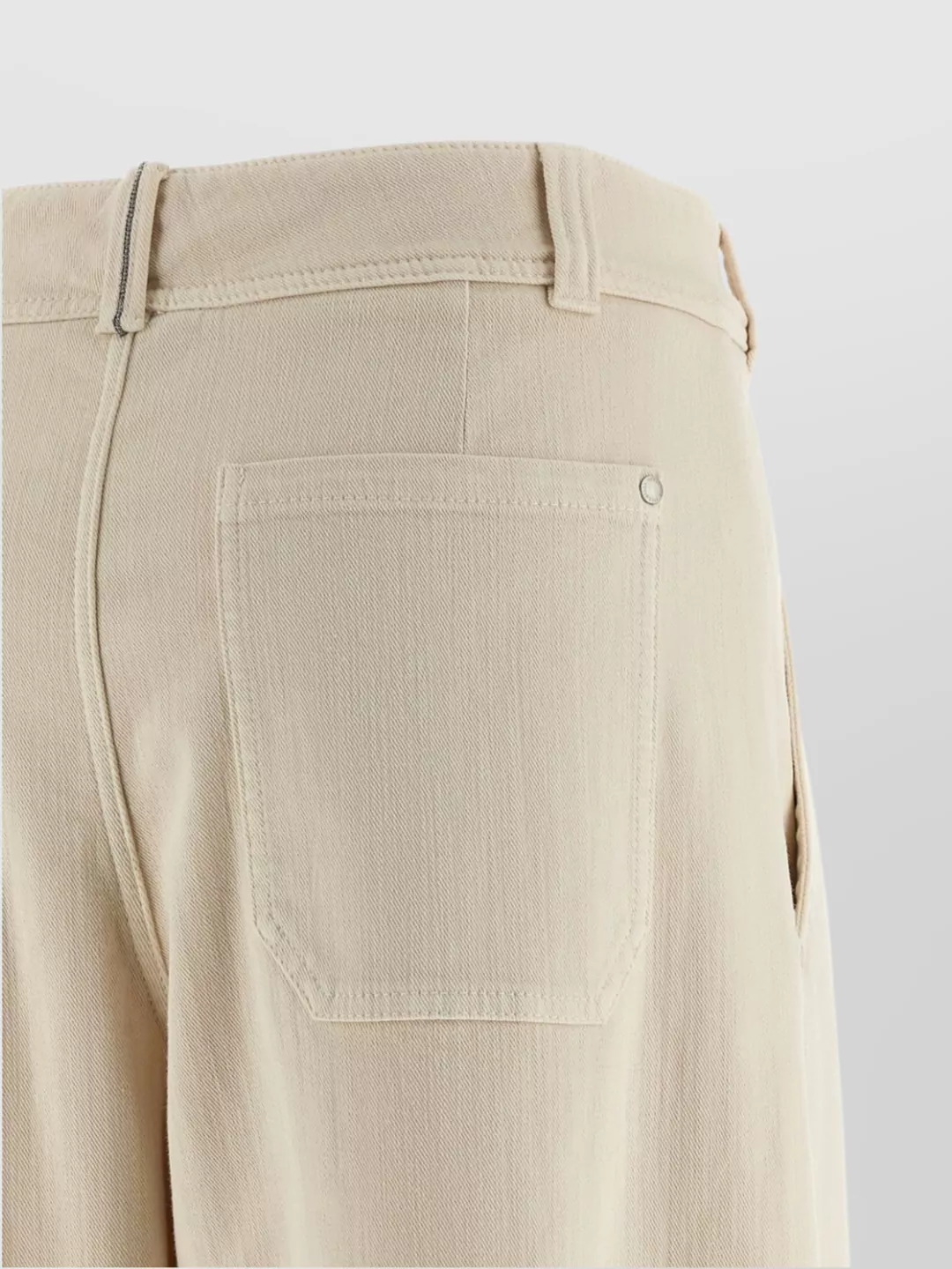 Brunello Cucinelli Wide Leg Pleated Trousers Pockets