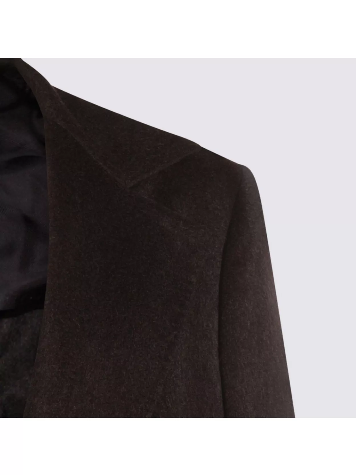 Kiton Double-Breasted Coat Featuring Back Vent