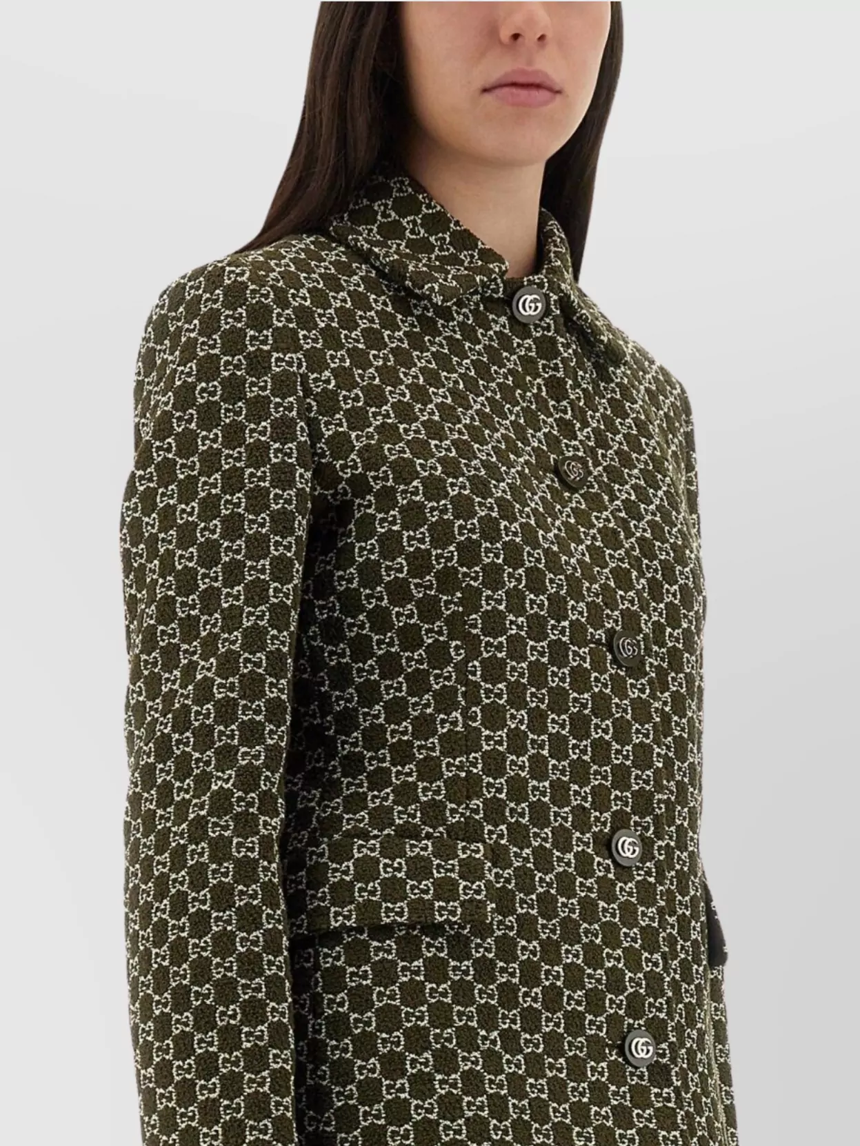 Gucci Cotton Bouclé Jacket Structured Design