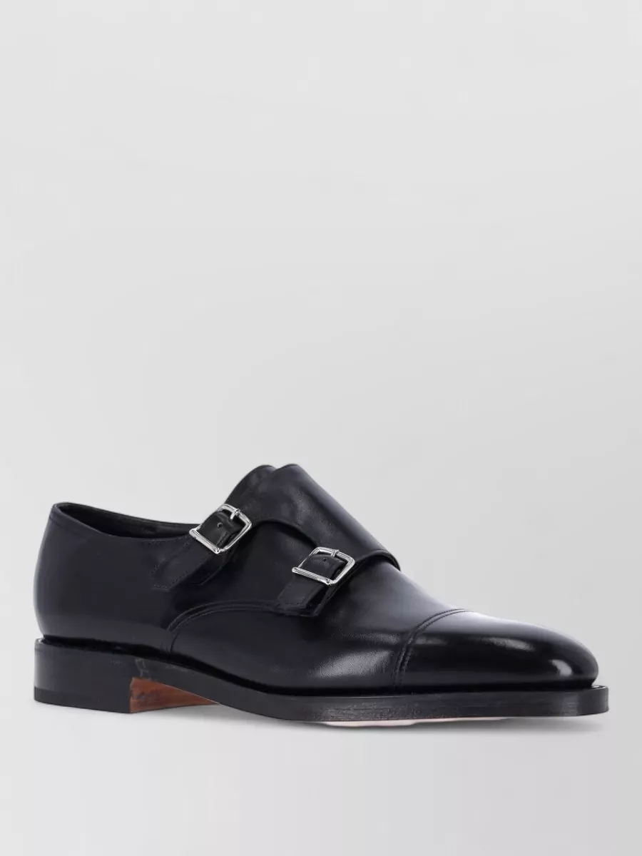 John Lobb Leather Monk Shoes