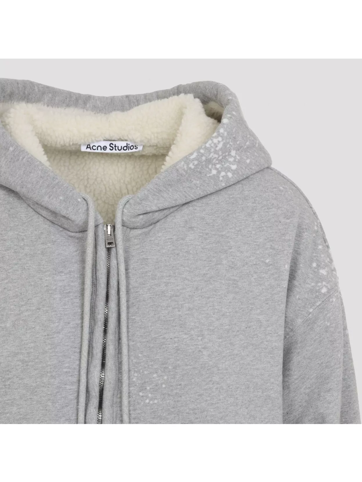 Acne Studios Casual Hoodie With Front Pockets And Print