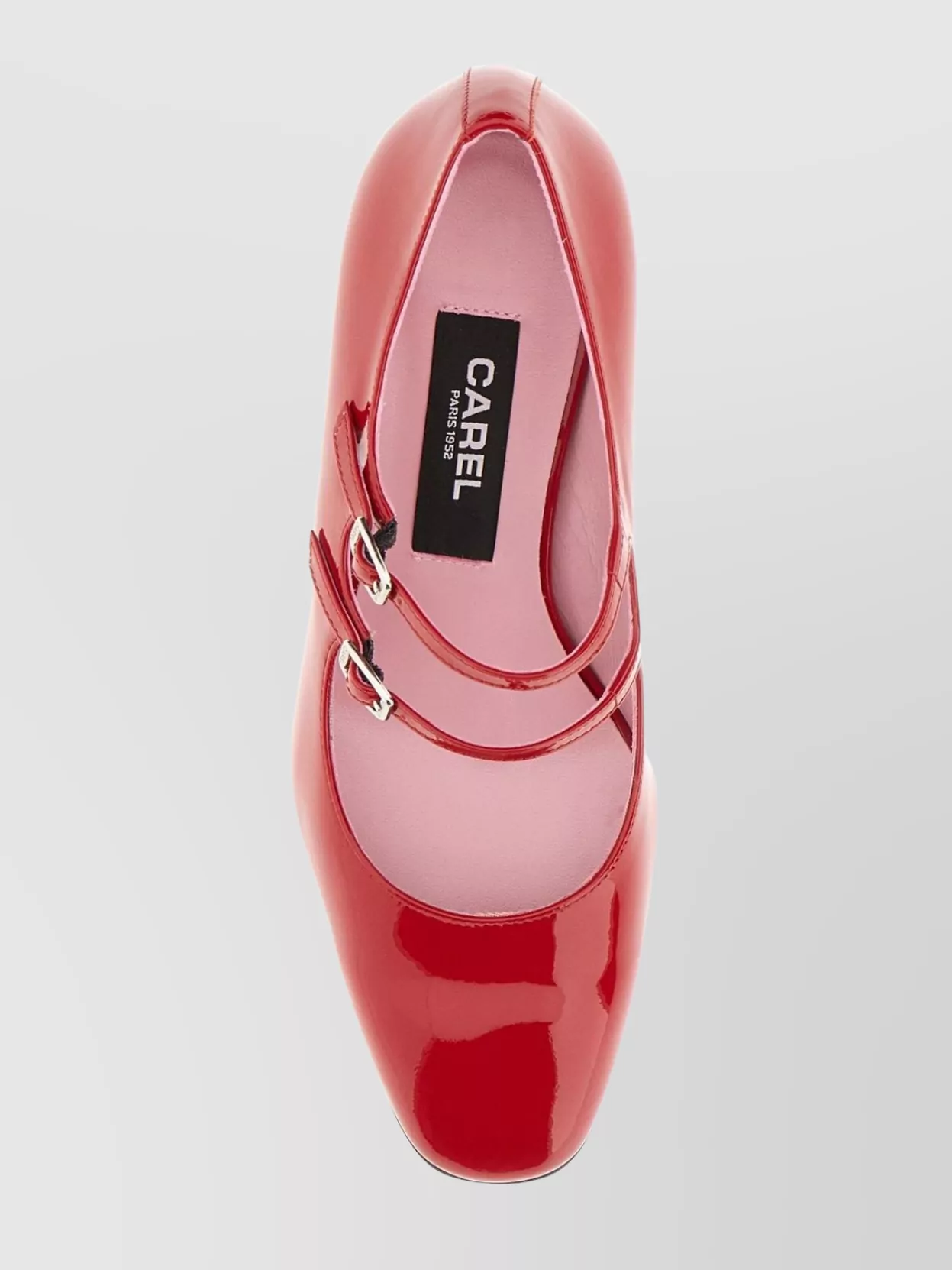 CAREL ALICE DOUBLE STRAP LEATHER PUMPS 